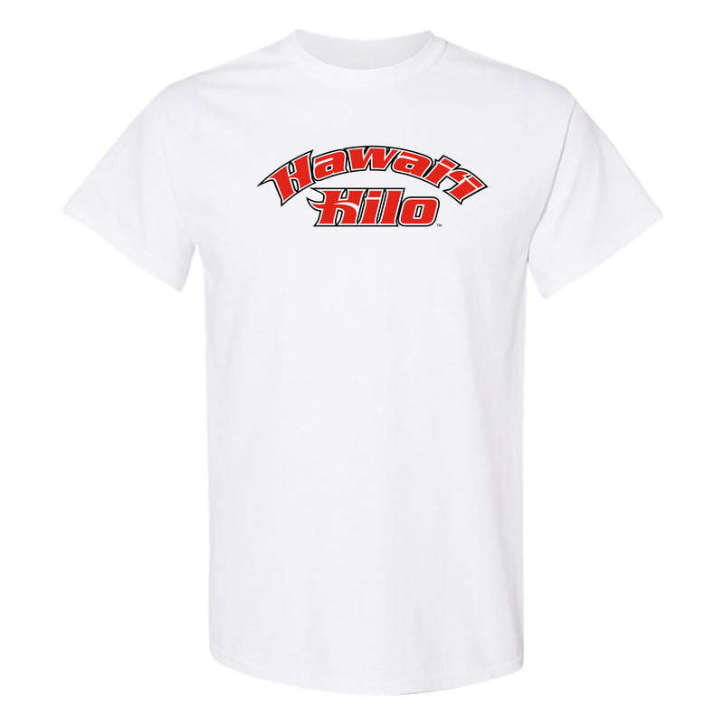 Hawaii Hilo Vulcans Arch Logo T Shirt - White