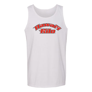 Hawaii Hilo Vulcans Arch Logo Tank Top - White