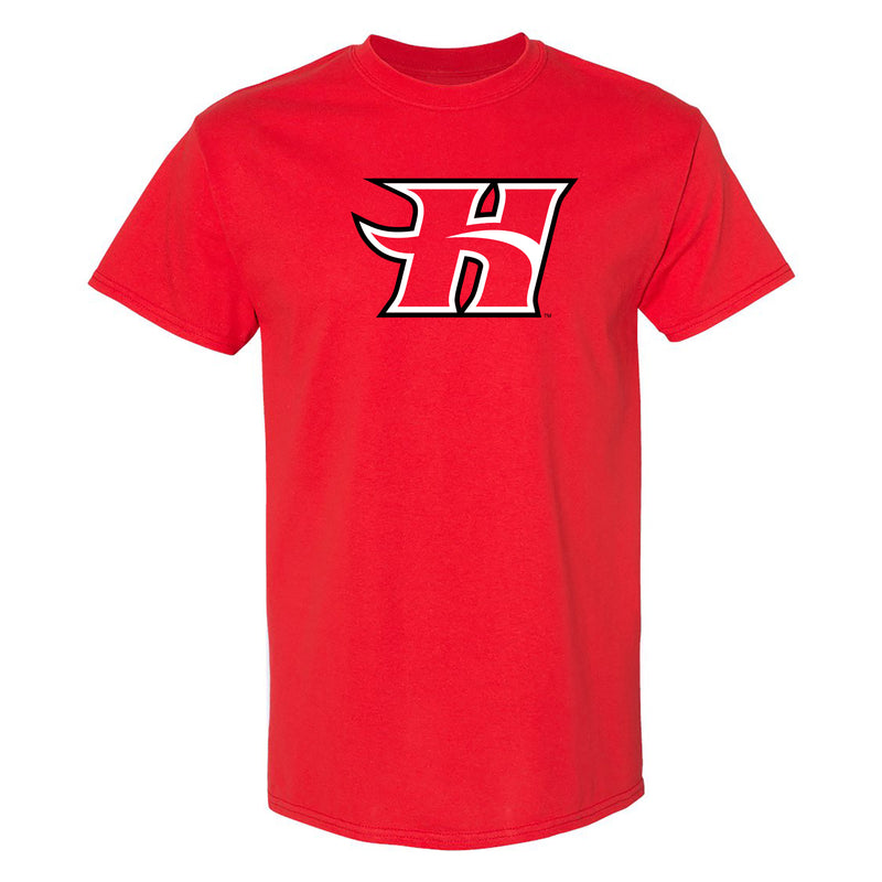 Hawaii Hilo Vulcans Primary Logo T Shirt - Red