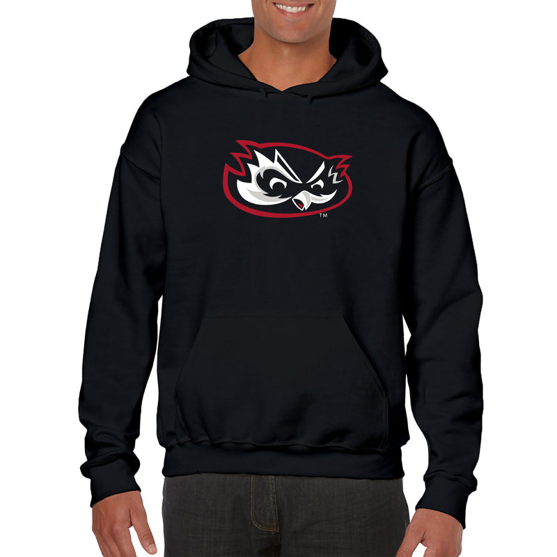 Hawaii West Oahu Pueo Primary Logo Hoodie - Black