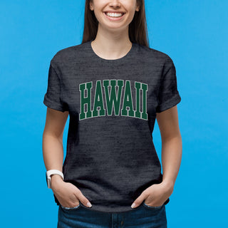 Hawaii Rainbow Warriors Mega Arch T-Shirt - Dark Heather