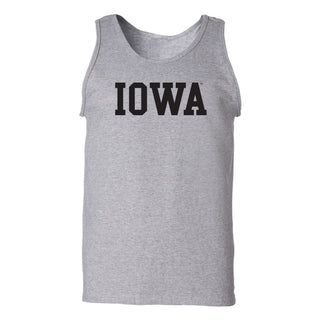 Iowa Hawkeyes Basic Block Tank Top - Sport Grey