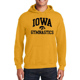 University of Iowa Hawkeyes Arch Logo Gymnastics Hoodie- Gold