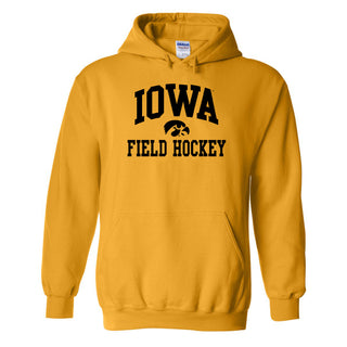 University of Iowa Hawkeyes Arch Logo Field Hockey Hoodie - Gold