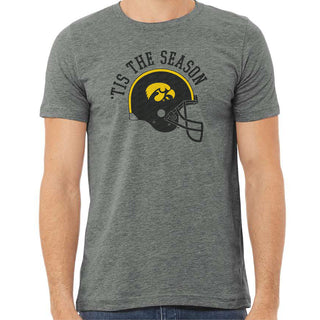 Iowa Tis The Season Football Design - Deep Heather