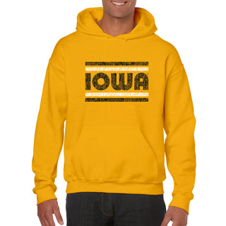 Iowa Hawkeyes Retro Underline Hoodie - Gold