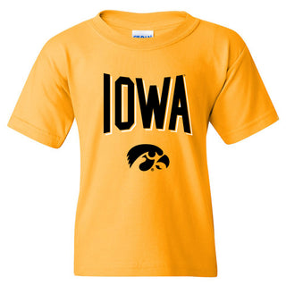 Iowa Hawkeyes Statement Block Youth T-Shirt - Gold