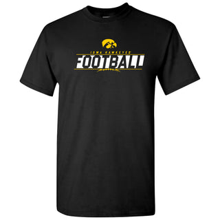 University of Iowa Hawkeyes Football Charge Short Sleeve T Shirt - Black