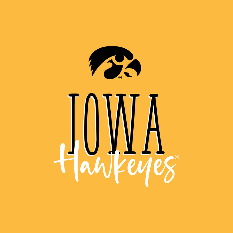 Iowa Tall Type Tag T-Shirt - Gold