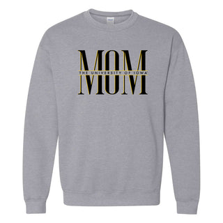 Iowa Classic Mom Crewneck - Sport Grey