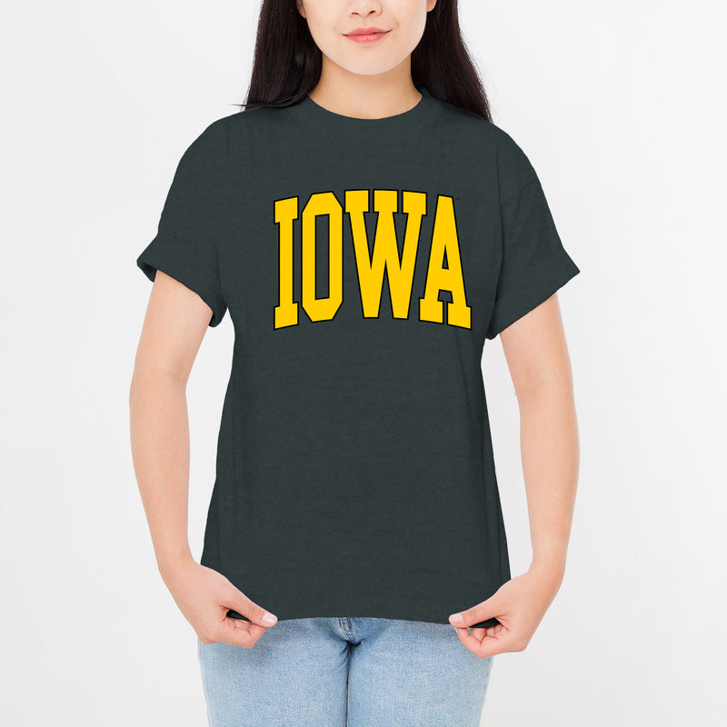 The University of Iowa Hawkeyes Mega Arch T-Shirt - Dark Heather