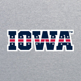 Iowa Hawkeyes Patriotic Wordmark T Shirt