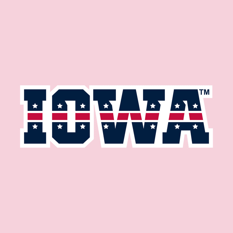 Iowa Hawkeyes Patriotic Wordmark T Shirt