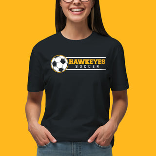 Iowa Hawkeyes Soccer Spotlight T Shirt - Black