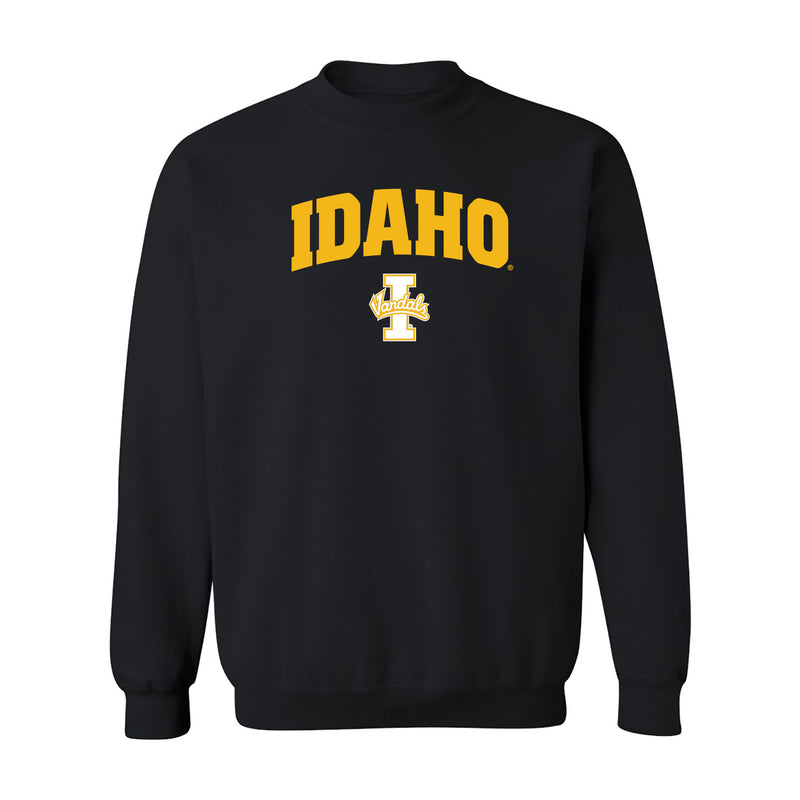 Idaho Vandals Arch Logo Crewneck Sweatshirt - Black