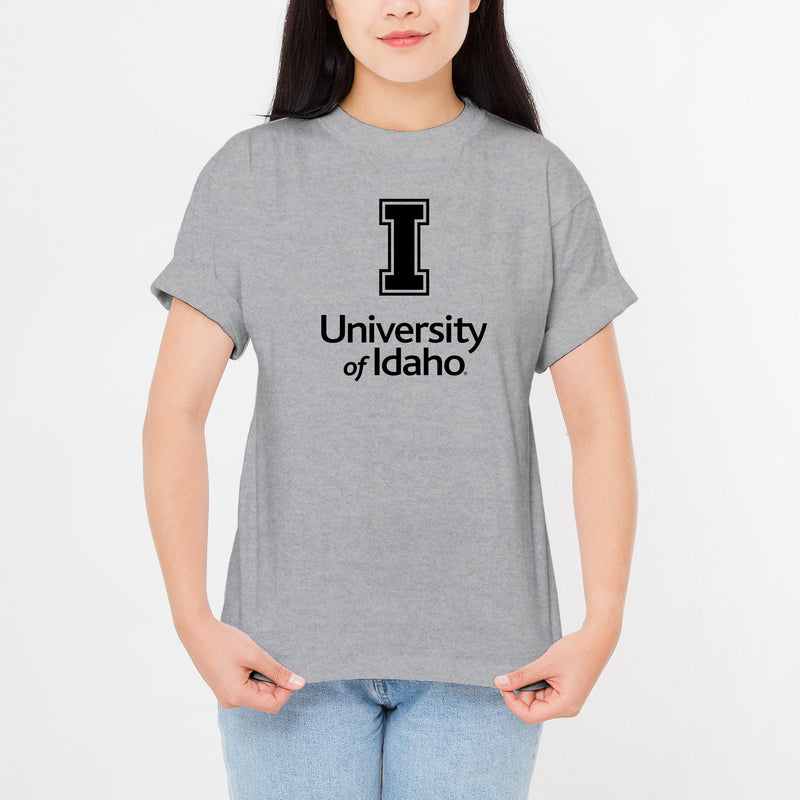 Idaho Vandals Institutional Logo T Shirt - Sport Grey