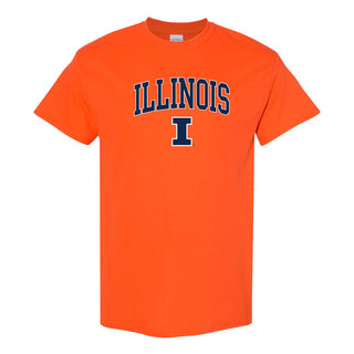 University of Illinois Fighting Illini Arch Logo Cotton T-Shirt - Orange