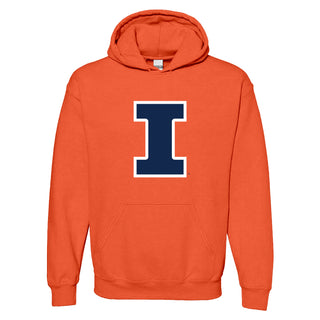 University of Illinois Fighting Illini Primary Logo Cotton Hoodie - Orange