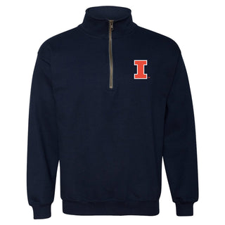 University of Illinois Fighting Illini Primary Logo 1/4 Zip  - Navy