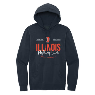 University of Illinois Fighting Illini Harbor Script Canvas District Fleece Hoodie - New Navy