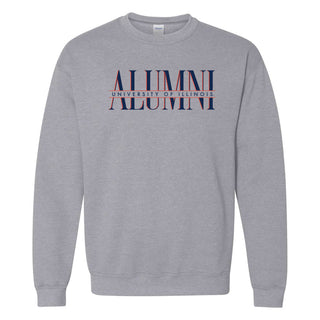 Illinois Classic Alumni Crewneck - Sport Grey