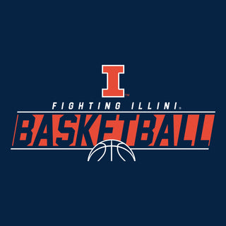 Illinois Fighting Illini Basketball Charge T-Shirt - Navy