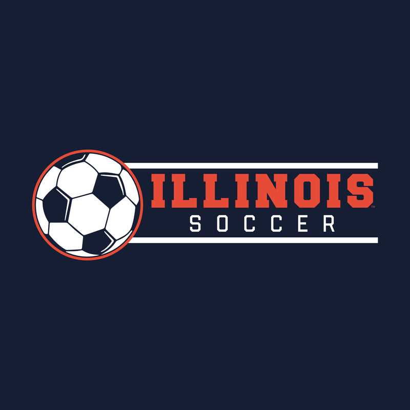 Illinois Fighting Illini Soccer Spotlight T Shirt - Navy