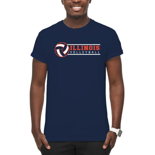 Illinois Fighting Illini Volleyball Spotlight T Shirt - Navy