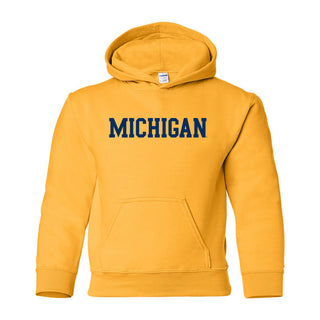 UGP Block Michigan Youth Hoodie - Gold