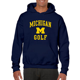 University of Michigan Wolverines Arch Logo Golf Hoodie - Navy