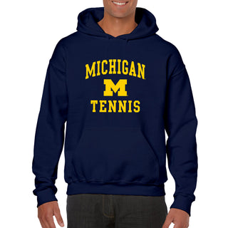 University of Michigan Wolverines Arch Logo Tennis Hoodie - Navy