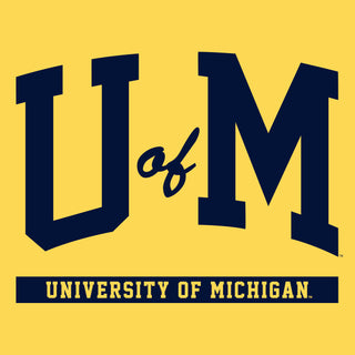 University of Michigan Wolverines Initial Arch T-Shirt - Daisy