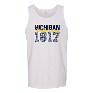 University of Michigan Wolverines Flower Power Tank Top - White