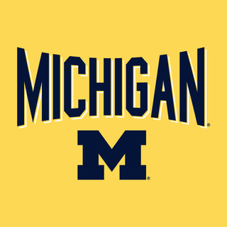 Michigan Wolverines Statement Block Youth T-Shirt - Daisy