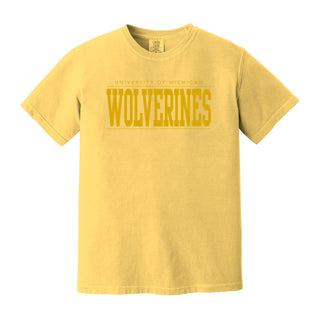 Michigan Monotone Bold CC T-Shirt - Butter
