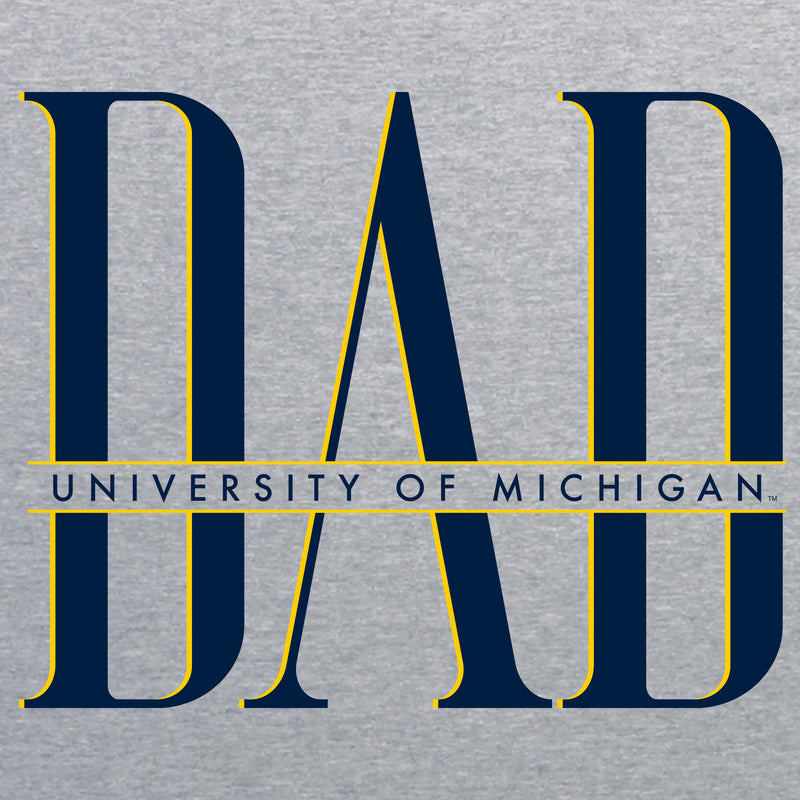 Michigan Classic Dad Triblend T-Shirt - Athletic Grey