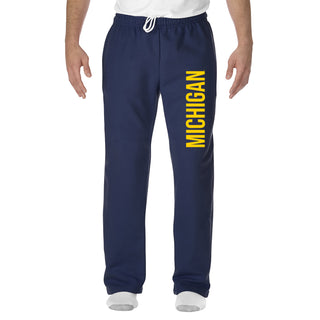 Michigan Wolverines Super Block Sweatpants - Navy