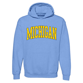 Michigan Wolverines Mega Arch Hoodie - Carolina Blue