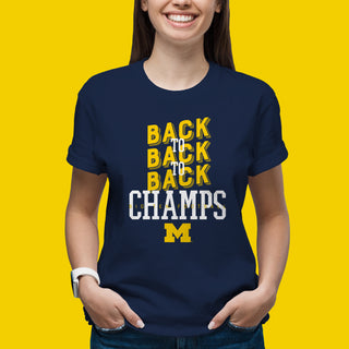 Michigan B2B2B Champs 23 Lineman T-Shirt - Navy