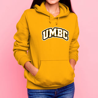 University of Maryland Baltimore County Retrievers Basic Block Heavy Blend Hoodie - Gold