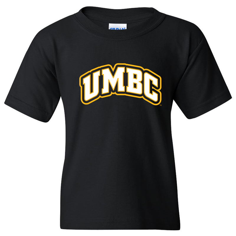 University of Maryland Baltimore County Retrievers Basic Block Short Sleeve Youth T Shirt - Black