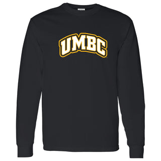 University of Maryland Baltimore County Retrievers Basic Block Long Sleeve T-Shirt - Black