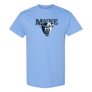 Maine Black Bears Primary Logo T Shirt - Carolina Blue