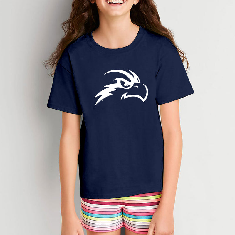 University of North Florida Ospreys Primary Logo Youth Short Sleeve T Shirt - Navy