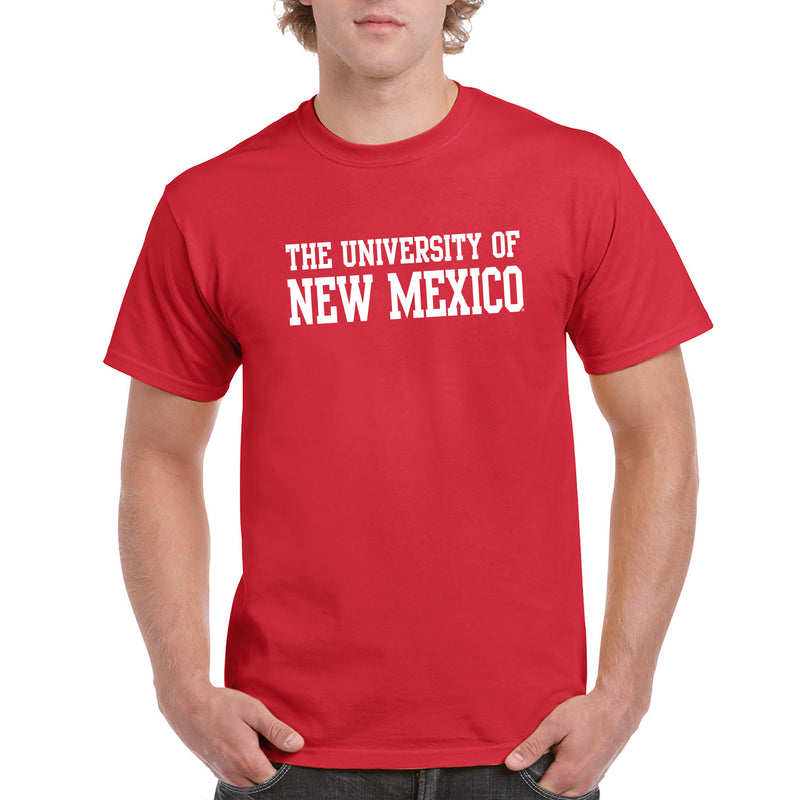 University of New Mexico Lobos Basic Block Cotton T-Shirt - Red