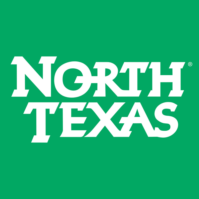 University of North Texas Mean Green Basic Block Cotton T-Shirt - Irish Green