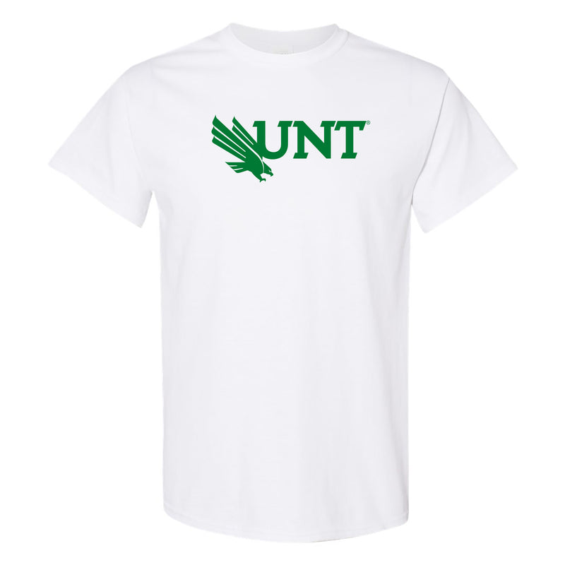 University of North Texas Mean Green Primary Logo Cotton T-Shirt - White