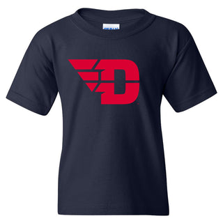 University of Dayton Flyers Primary Logo Youth Short Sleeve T Shirt - Navy