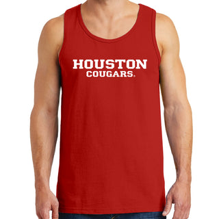 University of Houston Cougars Basic Block Tank Top - Red