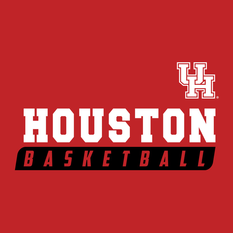 Houston Cougars Basketball Slant T Shirt - Red